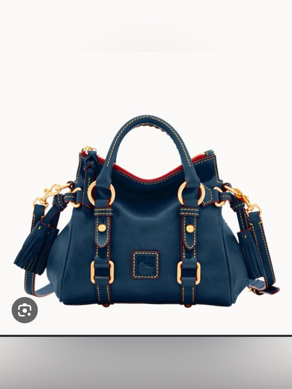 Nano Florentine Bag in Denim